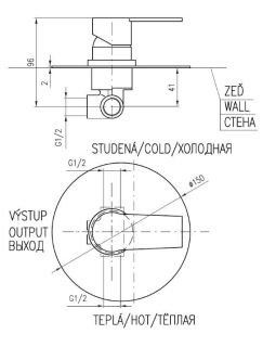 Смеситель для душа Rav Slezak Colorado CO183LBZ белый